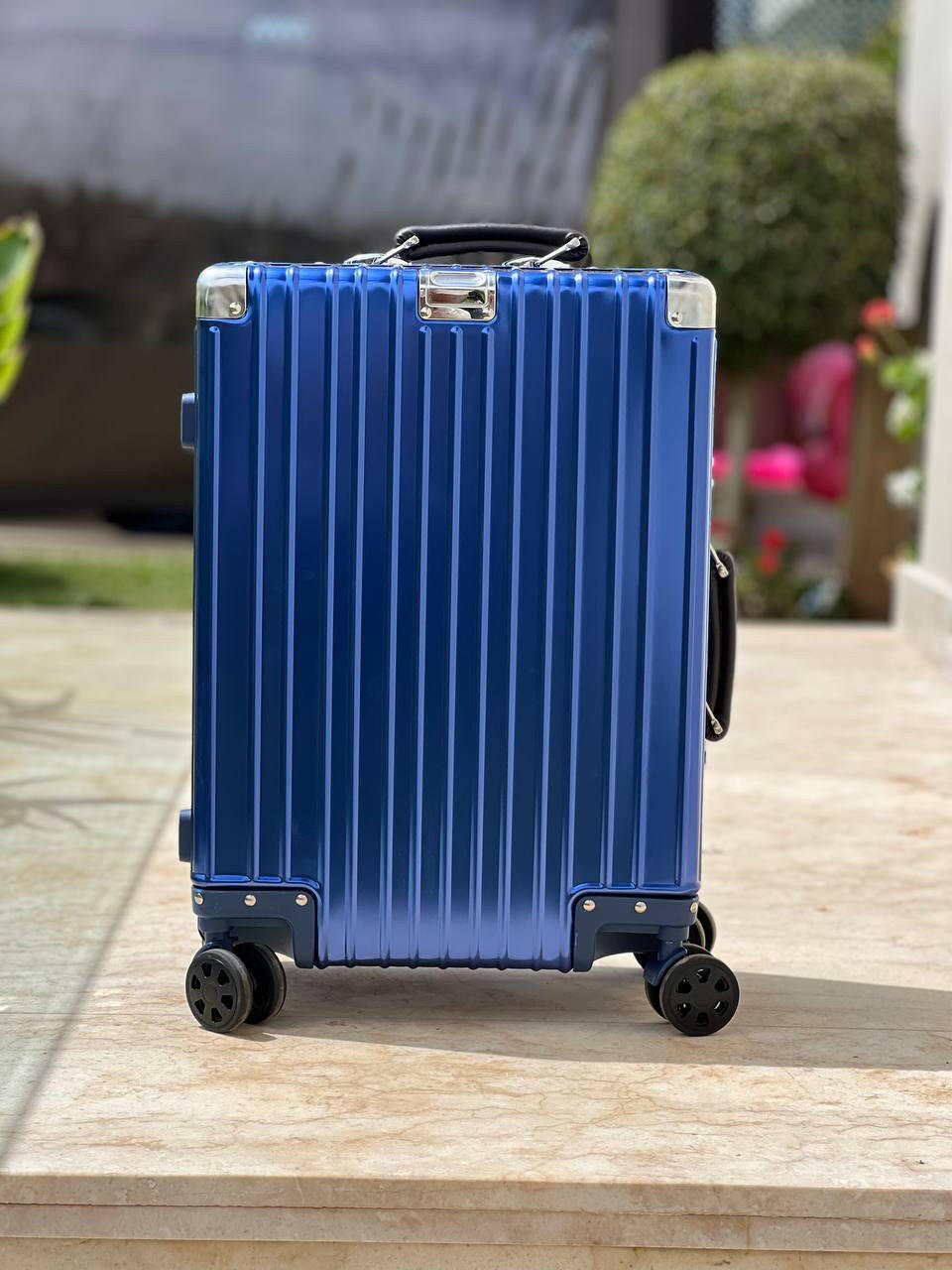 Valise à roulettes 360 avec serrure TSA classic bleu